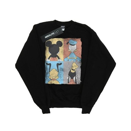 Disney Boys Mickey Mouse Four Backs Sweatshirt 12-13 år Svart
