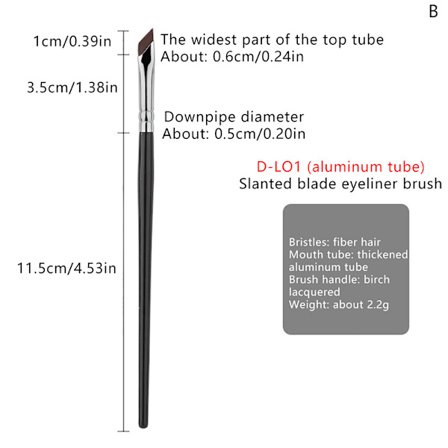 Uppgradera Blade Eyeliner Brush Ultra Thin Fine Angle Flat Eyeliner