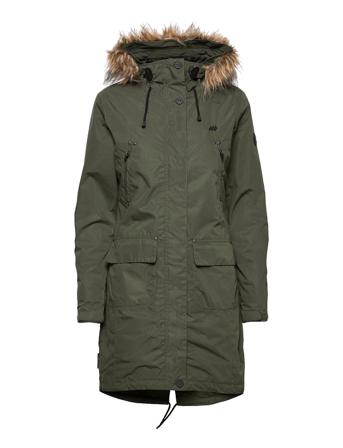 Sande 2-Layer Technical Coat Outerwear Parka Coats Grøn Skogstad