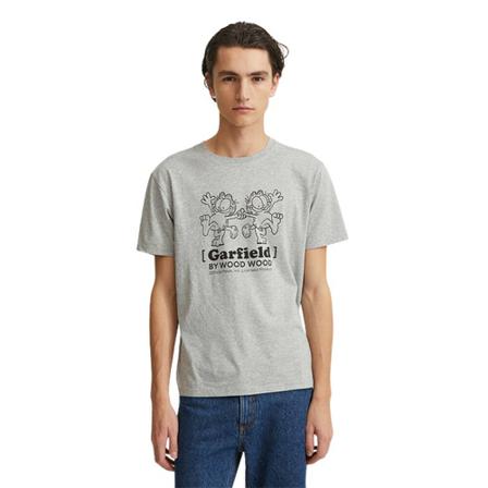 Wood Wood T-shirt 30045701-2222 grå, Herr, Herr, Storlek: S