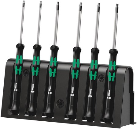 Wera 2067/6 Electricians TORX BO screwdriver set +Rack