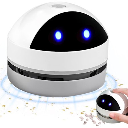 Mini bærbar ledningsfri bordstøvsuger, genopladelig med sugekraft til rengøring af krummer