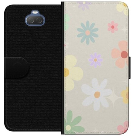 Plånboksfodral till Sony Xperia 10 med fejdande blommor