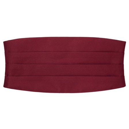 Burgundowy pas smokingowy Basic dla mężczyzn - Pasy smokingowe