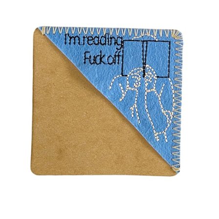 Handgjorda broderade trekantiga bokmärke Återanvändbar Personlig läshjälp lämplig för böcker