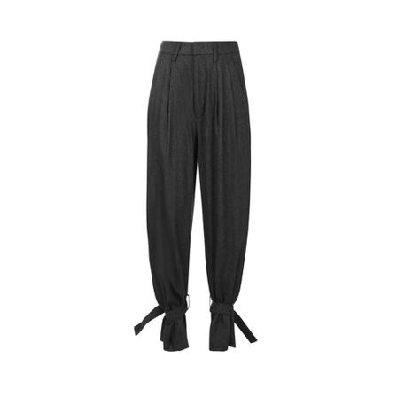 Dondup, Wide Trousers Grijs, Dames, Maat:XS,Katoen