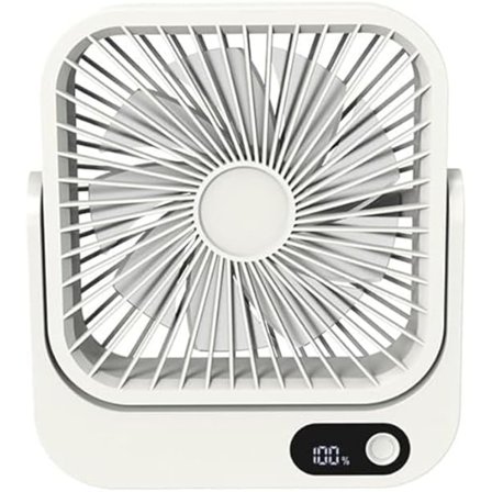 Krydstogtskibsgodkendt magnetisk ventilator – genopladelig/plug-in, 5 hastigheder, støjsvag, 7 timers batteri