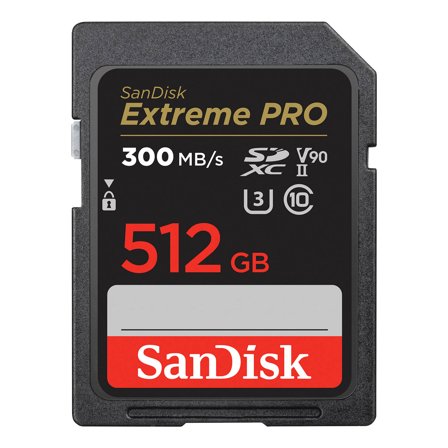 Sandisk Extreme Pro - flashminnekort - 512 GB - SDXC UHS-II
