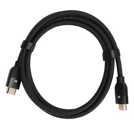 3m höghastighets svart HDMI 2.1-skärmkabel för bildskärm, TV, PC och bärbar dator - Stödjer 4K 2160P och 8K-video, hållbar PVC-sladd