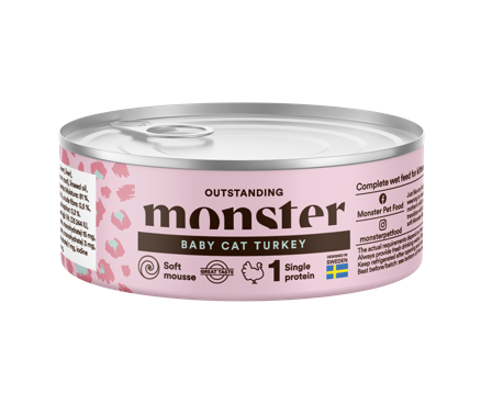 Monster Pet Food - Baby Mousse Can 100 g - Katt - Kattefôr & kattemat - Våtfôr og våtmat - ZOO.no