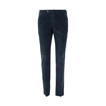 Pt01 Flat Front Bukser With Diagonal Pockets Sort, Herre Bukser
