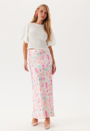 VERO MODA - Vmlivia Hw Long Skirt - Cherry Blossom Aop:flower - Kläder - - Bubbleroom
