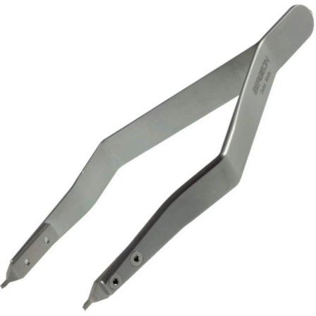 Bergeon 7825 Metal Band Clasp Pliers Spring Bar Grain Pliers Rustfrit Stål Ergonomisk Urmager Værktøj, Sølv