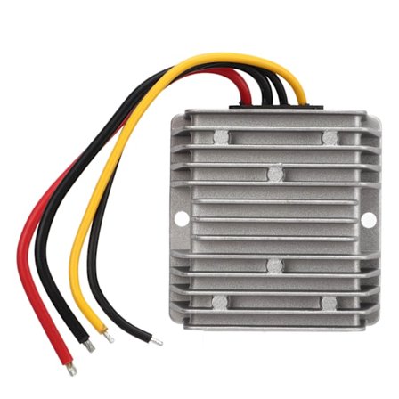 Jännitteenmuunnin ja säädin 9-40V DC - 24V IP68 vedenkestävä golfkärryille, autoille, LCD- ja LED-valoille, mittauslaitteille