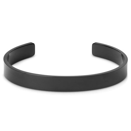 Pulsera brazalete negra para hombres - Brazaletes