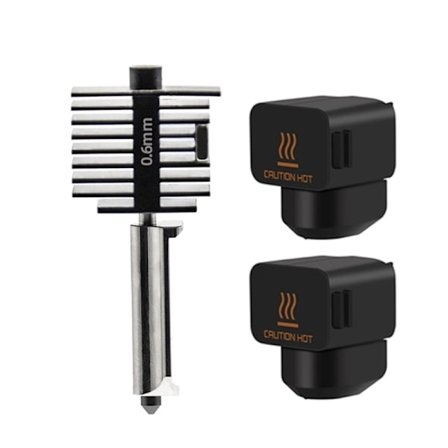 Minimunstyckesmontering Hotend Kit Härdat stål 0,2 mm 0,4 mm 0,6 mm 0,8 mm härdat stål för Bambu Lab 3D-skrivare