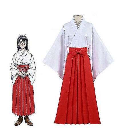 Anime Jujutsu Kaisen Iori Utahime Cosplaydräkt Kimono Halloween-outfit för kvinnor
