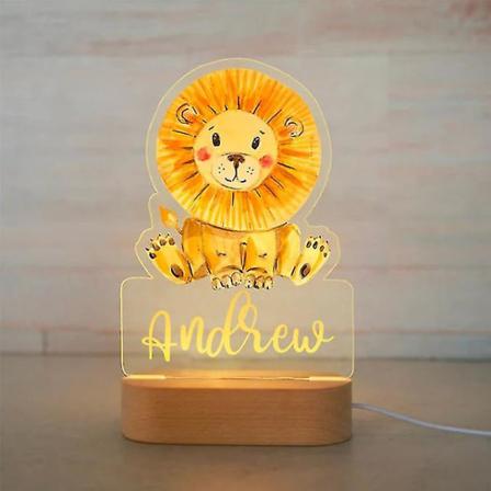 Personlig Baby Elephant Lion Led Usb Night Light Custom