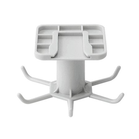 Punch-fri Køkkenvæg 360 Rotation Opbevaringsstativ 6 Kroge Spatel Hængende Hanger