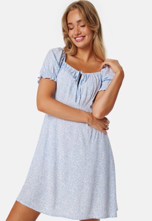 BUBBLEROOM - Front Tie Short Dress - S