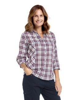 Bumullskjorta Ellen Blå - 48 - Åshild