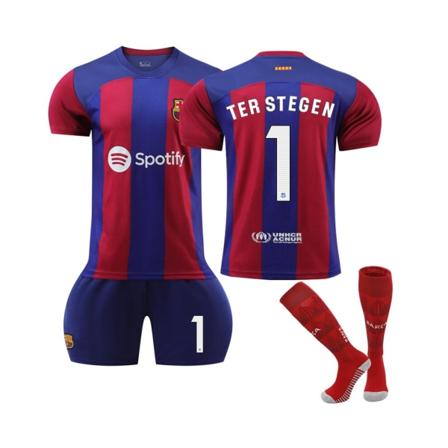 (2023/24 Barcelona Hemma #1 Ter Stegen fotbollströja 28(150-155CM)