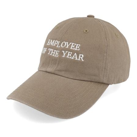 Iconic - Beige unconstructed Cap - Employee Of The Year Driftwood Brown Dad Cap @ Hatstore