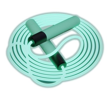 Lysende hoppetau, fitness hoppetau for menn og kvinner, hoppetau med LED-lys for innendørs og utendørs sport Grønn