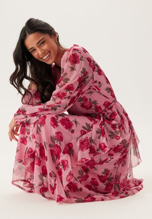 Happy Holly - Frill Dress - 32/34