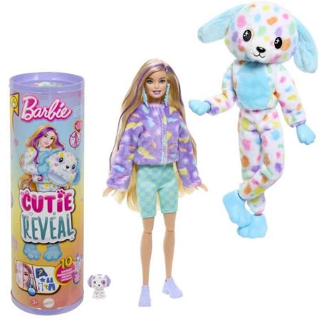Barbie-Barbie Cutie Reveal-Dalmatisk dukke Farverig drøm, 10 overraskelser HRK41