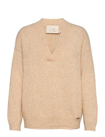 Norakb V-Neck Cream Karen By Simonsen