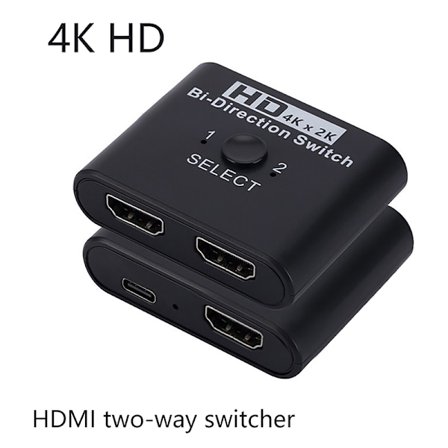 4K 60Hz HDMI Switch 2 Portar 2 In 1 Out Video Splitter för bärbar dator