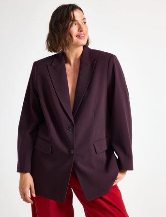 Lindex Blazer - Burgundy - L