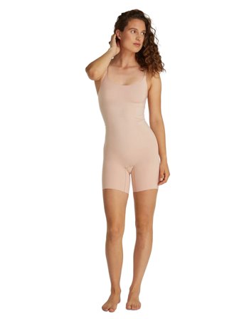 Calvin Klein Mid Thigh Bodysuit - Beige - S