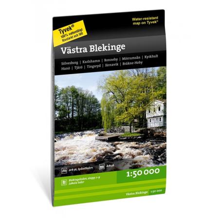 Calazo förlag Blekinge - Västra 1:50.000 literature Black OneSize