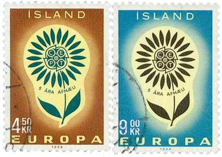 Island - AFA 386-387 - Stemplet