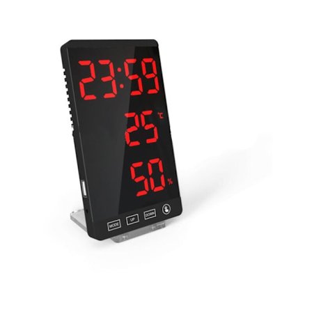 LED-spejlur, termometer og hygrometer, elektronisk vejrur