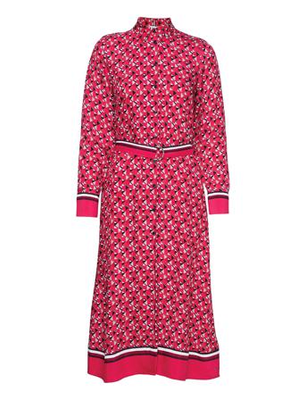 Vis Twill Midi Shirt Dress Ls Patterned Tommy Hilfiger