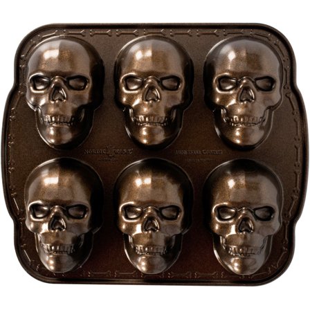 Nordic ware Haunted Skull -leivinmuotti, kuudelle kakulle