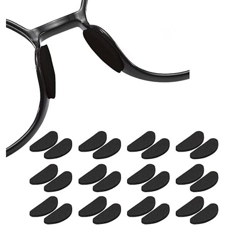 Myke skum neseputer for briller selvklebende sklisikre brille neseputer anti-skli brille neseputer for plastrammer briller solbriller 12 par