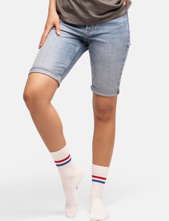 Danish Endurance Tennis Crew Socks - White - 39-42