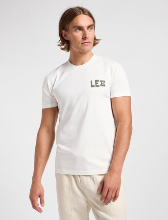 Lee Jeans Regular Graphic Tee - Cream - XL