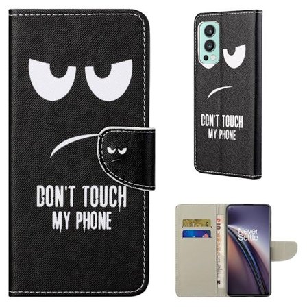 Wonderland OnePlus Nord 2 5G Läppäkotelo - Don't Touch My Phone