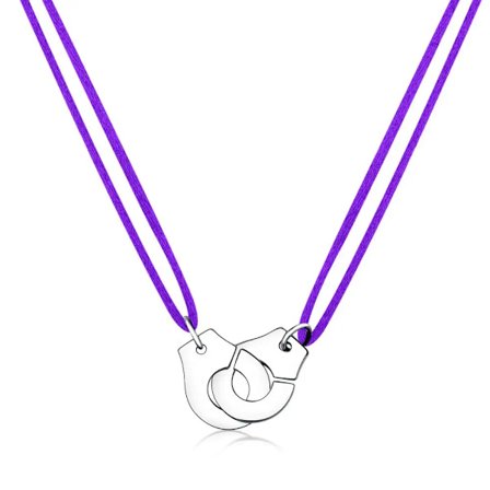 100% 925 Sterling Silver Handbojor Dam Halsband Les Menottes Halsband med Justerbart Rep Kvinnliga Snören Bijoux Collier