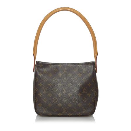 Louis Vuitton Vintage, Pre -owned Monogram Looping MM Canvas Bruin, Dames, Maat:ONE Size
