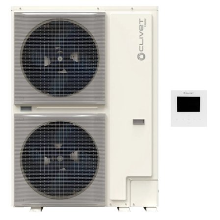 Pompa di calore aria acqua Clivet Edge EVO 2.0 EXC 22 kW inverter WiFi A+++ - MONOBLOCCO TRIFASE