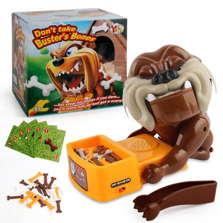 Prank Legetøj Bulldog Brætspil Sæt Sjov Kæledyr Hund Legetøj Tag Ikke Busters Knogler Til Børn Med Kort { DB}
