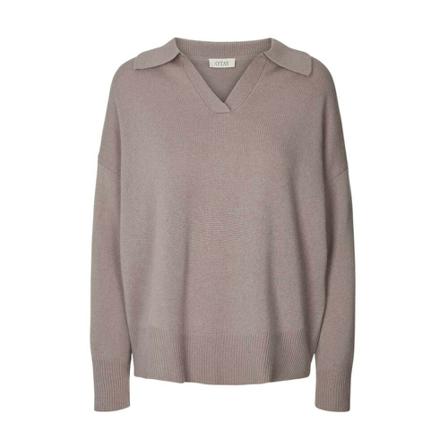 O'tay V-neck Knitwear , Beige , Dames , Maat: L Truis