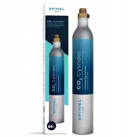 CO2-cylinder - SpinelSoda - Lämplig för Sodastream - 425g - Aluminium - Hushållsbruk