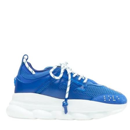 Versace Pre-owned Pre-owned Fabric sneakers , Blauw , Dames , Maat: 38 EU
